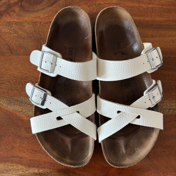 Birki’s Mayori-Style 245 White Strappy Sandal size 7 - Picture 2 of 8